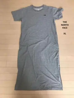 THE NORTH FACE 半袖ロングワンピース グレー　レディースXL
