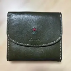 ゆべし×Dakotaコラボ　二つ折り財布 トゥリパーノ　グリーンのサムネイル