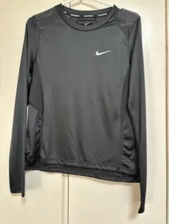 Nike DRI-FIT 長袖ランニングシャツ ブラック