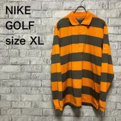 【NIKE GOLF】ナイキゴルフ 長袖ポロシャツ size XL カッコイイ