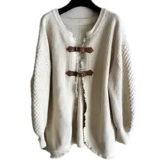 eimee law エイミーロウ ベルト付き ニット カーディガン 前後着用可