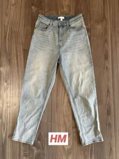 H&M ライトブルー ストレートレッグデニム 38