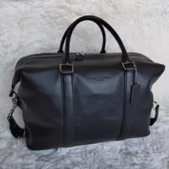 美品　COACH レザー ボストンバッグ 　旅行、出張用バッグ 　ブラックのサムネイル