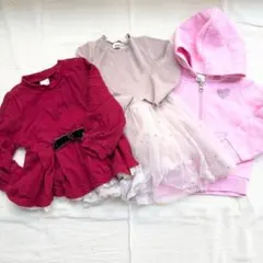 ベビー女の子90サイズ8点まとめ売りpetit main H&M UNIQLO