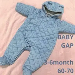 GAP カバーオール ジャンプスーツ デニム キルティング 3-6ヶ月　60