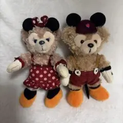 ダッフィー　シェリーメイ　ぬいぐるみバッジ