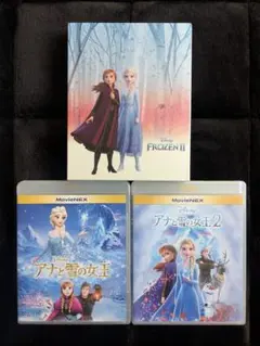 アナと雪の女王 アナと雪の女王2 Blu-ray DVD BOX 2本セット