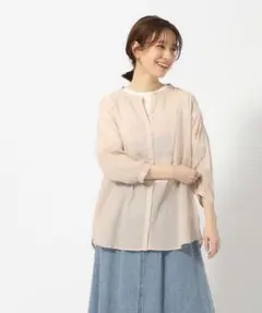 SHOO-LA-RUE 洗える　コットンシフォン・シャツ