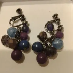 イヤリング 多色ビーズ