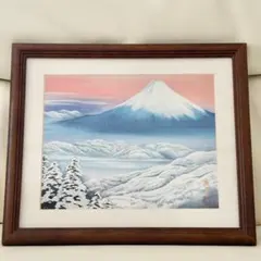 油彩画 木村由記夫 「桜島の桜」 額装 - メルカリ