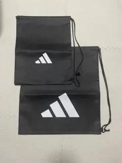 【新品】adidas 黒 巾着バッグ H34cm x W44cm SMサイズのサムネイル