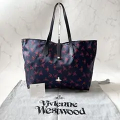 【未使用に近い】ヴィヴィアンウエストウッド 総柄 オーブ トートバッグ ナイロン