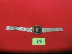 68：CASIO A168 腕時計　部品取りジャンク