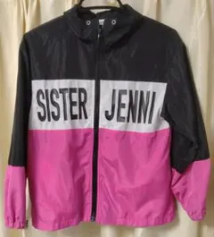 SISTER JENNI ジップアップジャケット 黒/白/ピンク