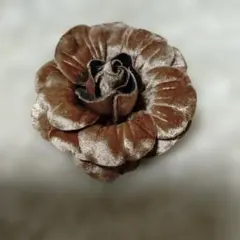 ベルベット製 花モチーフブローチ セット