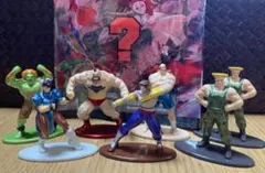ストリートファイター　ナノメタルフィギュア　7体セット　春麗　ガイル　サガット他