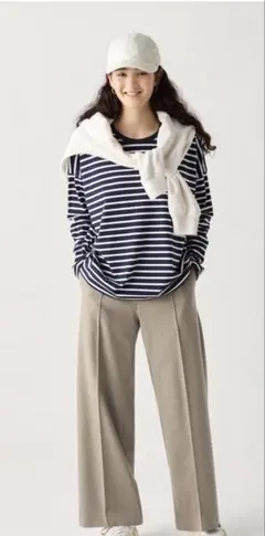 UNIQLO ブラッシュドジャージワイドパンツ　Sサイズ