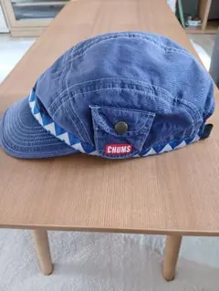 CHUMS ネイビー ワークキャップ 幾何学模様