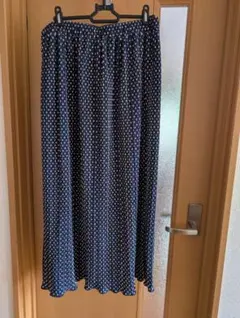 フェリシモ　リブインコンフォート　プリーツタイトロングスカート　LL