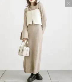 シャイニーニットビスチェ