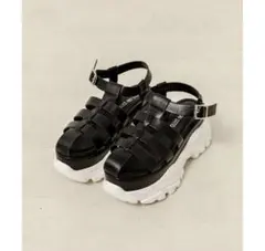 OLIVE des OLIVE スニーカー底グルカサンダル ブラック24.5cmのサムネイル