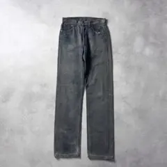 90s USA製 Levi’s 501 鬼フェード ブラックデニムパンツ