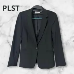 PLST プラステ　黒　スーツ　ジャケット　ブラック　オフィスカジュアル　就活