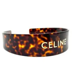 CELINE セリーヌ ロゴ カチューシャ ヘッドバンド ブラウン レディースのサムネイル