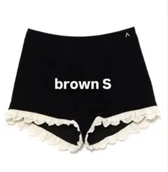パンツ andmary Velour mini pants black S ANDMARY】Velour mini pants