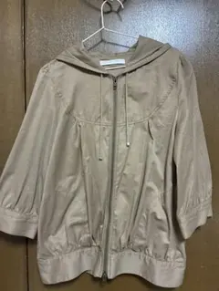 LOWRYS FARM フード付きベージュジャケット