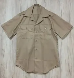 デッドストック 79年製 米軍実物 ARMY TAN 445 半袖チノシャツ Sのサムネイル