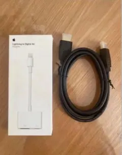 【純正】Lightning-Digital AVアダプタ A1438 Apple