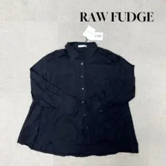 ★新品★ RAW FUDGE シャツチュニック　長袖　ブラック　Mサイズ