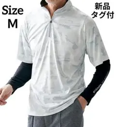 【新品タグ付】Kaepaカモフラージュ ハーフジップシャツ カラー 白 サイズMのサムネイル
