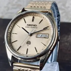 SEIKO KING QUARTZ メンズ 稼働品 劣化あり デイデイト 70s