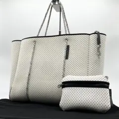 極美品 ステイトオブエスケープ フライングソロ ホワイト トートバッグ 極美品 ステイトオブエスケープ フライングソロ ホワイト トート