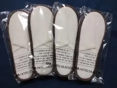アパホテル 使い捨てスリッパ 4足セット 未使用 ホテルアメニティ