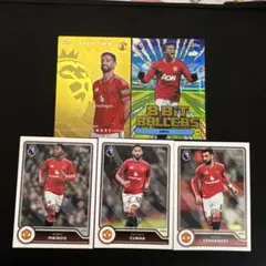 マンチェスターユナイテッドTopps 2026/27 サッカーカード 5枚セット