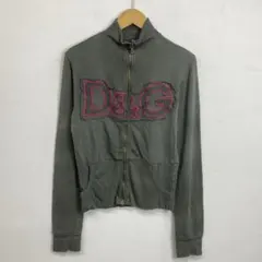 00s D&G スウェット トラックジャケット Y2K クロップド イタリア製