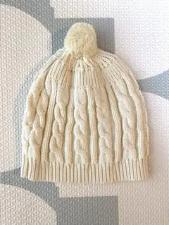 【未使用】ベビー ケーブル編み ニット帽