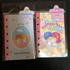 サンリオ × SPINNS リトルツインスターズ シール帳 2種類