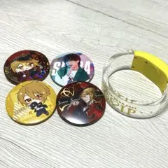 センラ缶バッジ 4個セット クリアバンド付き