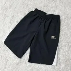 【762】✨美品✨Mizuno ハーフパンツ　ブラック　ウエストゴム　テニス