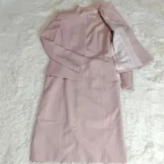 ノーカラー セットアップ ワンピース ピンク セレモニー 入学式 卒業式 M