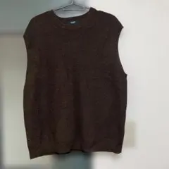 BEAMS HEART ブラウン ノースリーブベスト S