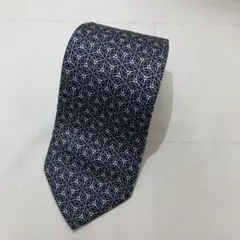 GUCCI ネイビー 幾何学模様 ネクタイ