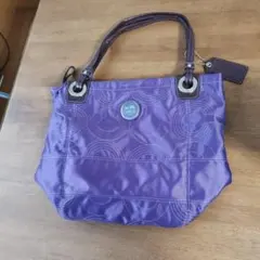 COACH トートバッグ パープル系