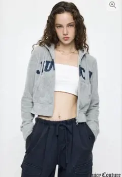 GRVR grove soul CROP hoodie zip-up グレー - メルカリ
