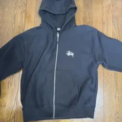 Stussy ブラック フルジップパーカー L