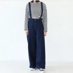 AMERICAN HOLIC サスペンダー付きワイドベーカーデニム パンツのサムネイル